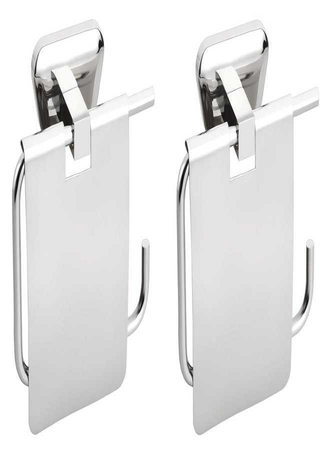 KANJAL Toilet Paper Holder for Bathroom Tissue Paper roll Holder Tissue Paper Hanger for Kitchen Bathroom Accessories (304 Stainless Steel,Chrome Finish,Anti-rust-342) - Image 2